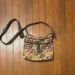 Floral Patterned Crossbody Bag